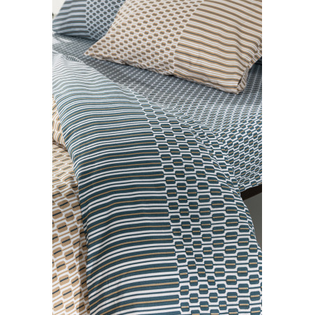 Σετ Παπλωματοθήκη Υπέρδιπλη 3 Τεμαχίων Guy Laroche Galleon Azul 225x245