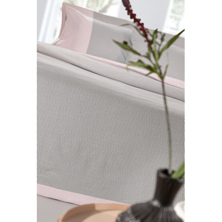 Σετ Παπλωματοθήκη Φανελένια Υπέρδιπλη 3 Τεμαχίων Guy Laroche Verona Charcoal Flannel 225x245