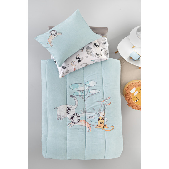 Παιδική Παπλωματοθήκη Μονή Guy Laroche Zootopia Aqua Grey...