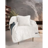 Σετ Κουβέρτα Καναπέ και Μαξιλαροθήκη Διακόσμησης Guy Laroche Bolzano Ivory 130x170