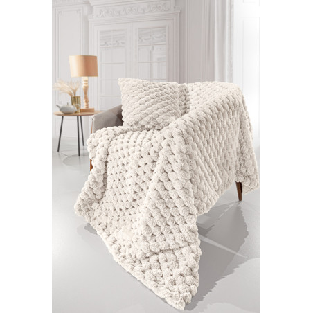 Σετ Κουβέρτα Καναπέ και Μαξιλάροθήκη Διακόσμησης Guy Laroche Elixir Ivory 120x160