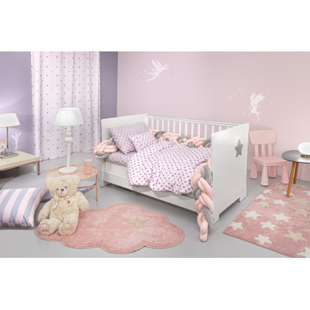 Σετ Σεντόνια Κούνιας 3 Τεμαχίων Guy Laroche Cosmos Pudra 115x170