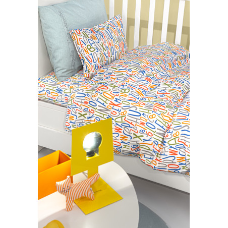 Σετ Σεντόνια Κούνιας 3 Τεμαχίων Guy Laroche Letters Multi 115x170