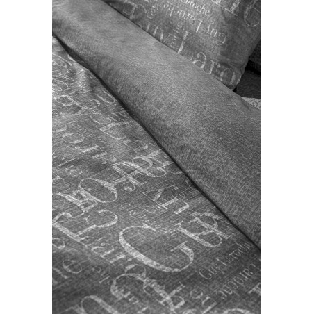 Σετ Σεντόνια Φανελένια King Size 4 Τεμαχίων Guy Laroche Brand Carbon 270x265