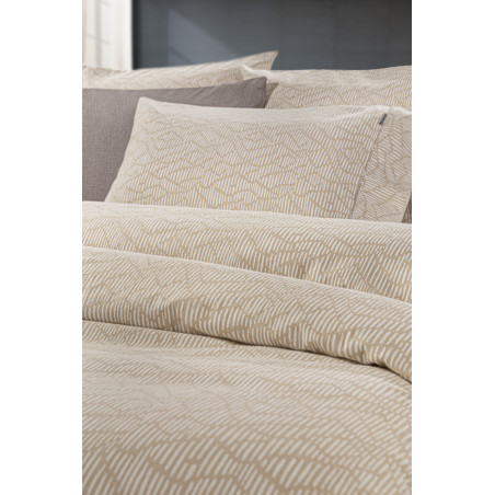 Σετ Σεντόνια Φανελένια King Size 4 Τεμαχίων Guy Laroche Brenta Camel 270x265