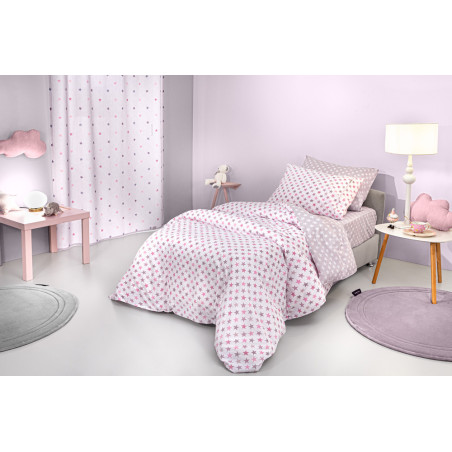 Σετ Παιδικά Σεντόνια Μονά 3 Τεμαχίων Guy Laroche Cosmos Pudra 165x250