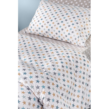 Σετ Παιδικά Σεντόνια Μονά με Λάστιχο 3 Τεμαχίων Guy Laroche Cosmos Sky 100x200+28