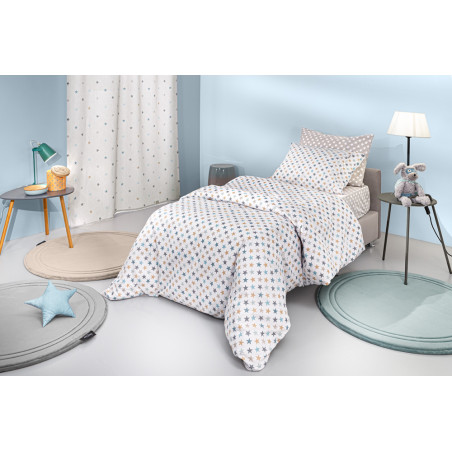 Σετ Παιδικά Σεντόνια Μονά 3 Τεμαχίων Guy Laroche Cosmos Sky 165x250