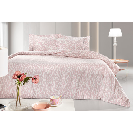 Σετ Σεντόνια Φανελένια King Size 4 Τεμαχίων Guy Laroche Magma Dusty Pink 270x265