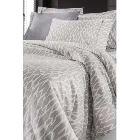 Σετ Σεντόνια Φανελένια Μονά 3 Τεμαχίων Guy Laroche Magma Silver 170x265