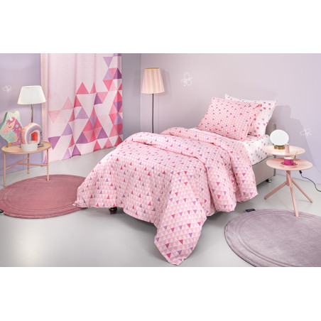 Σετ Παιδικά Σεντόνια Μονά 3 Τεμαχίων Guy Laroche Two2Twenty Fuchsia 165x250