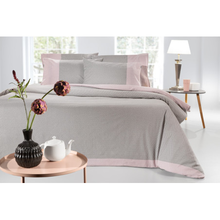 Σετ Σεντόνια Φανελένια Υπέρδιπλα με Λάστιχο 4 Τεμαχίων Guy Laroche Verona Charcoal 165x200+35