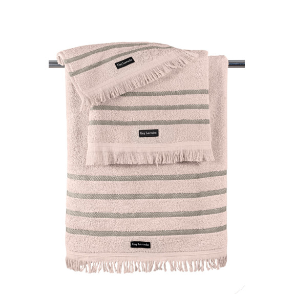 Σετ Πετσέτες 3 Τεμαχίων Guy Laroche Fabiana Pink