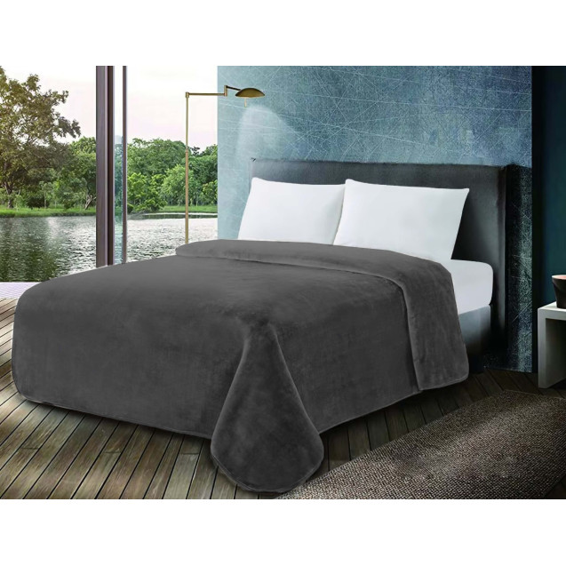 Κουβέρτα ΚΟΜΒΟΣ Βελουτέ 600gr Υπέρδιπλη 220x240...
