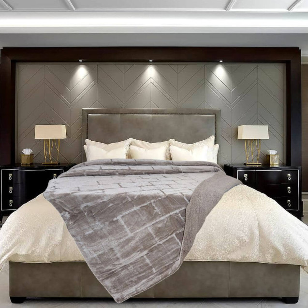 Κουβέρτα Βελουτέ με Γούνα Sherpa Υπέρδιπλη...