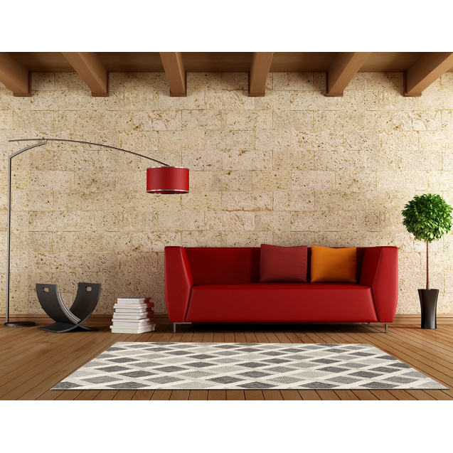 Χαλί New Plan Ethnik 3729D Grey 070x140