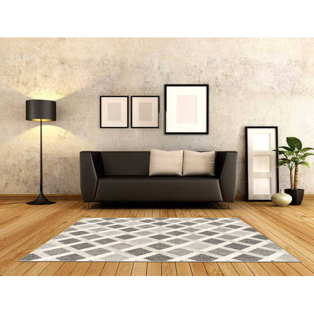 Χαλί New Plan Ethnik 3729D Grey 200x285