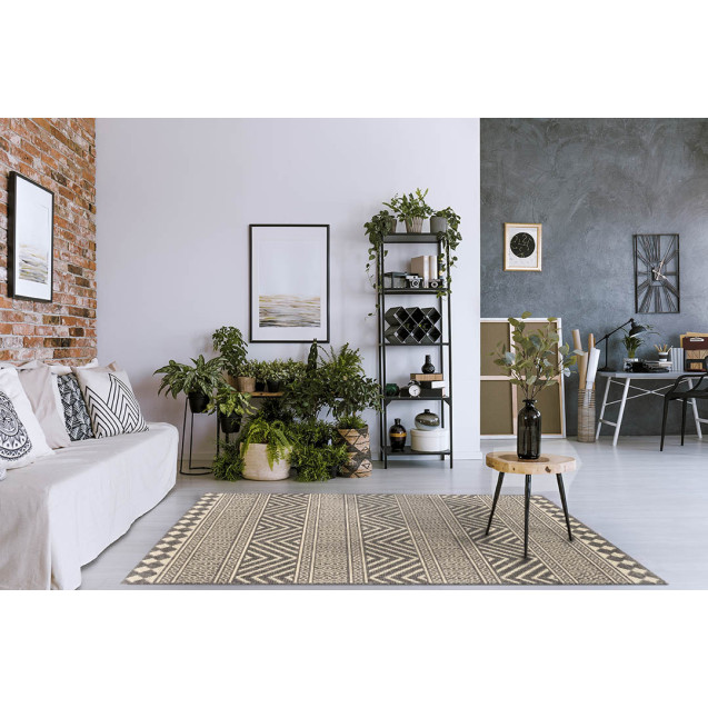 Χαλί New Plan Ethnik 7525D Grey 160x230