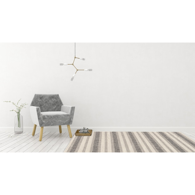 Χαλί New Plan Ethnik 8223D Grey 200x285