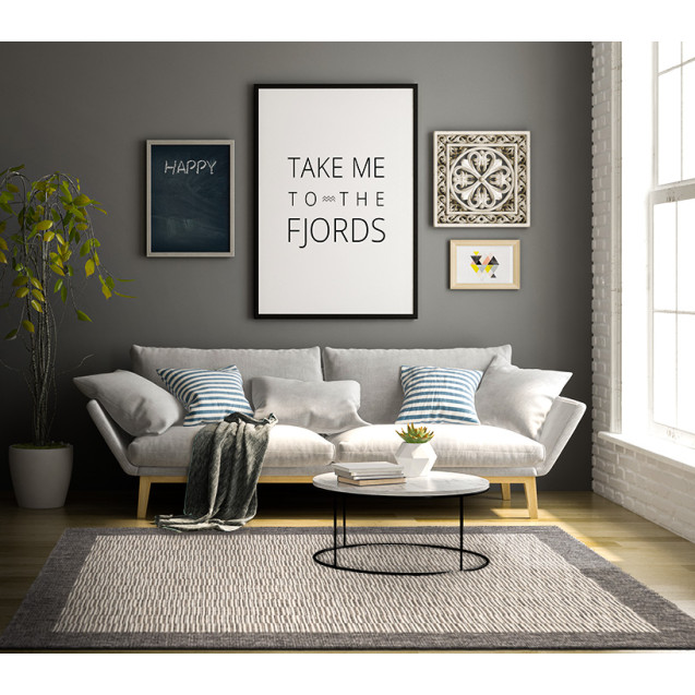 Χαλί New Plan Ethnik 9825D Grey 200x285