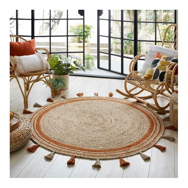 Χαλί New Plan Delhi Χειροποιητο Nat.Rust Me005...