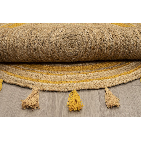 Χαλί New Plan Delhi Χειροποιητο Nat.Yellow Me003 120x120