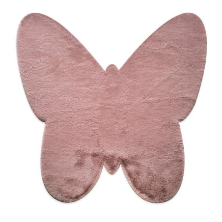 Χαλί New Plan Puffy Jm7 Dark Pink Butterfly Antislip 120x120B