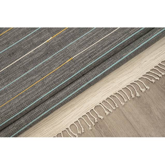 Χαλί New Plan Ribella Χειροποιητο 100 D.Grey...