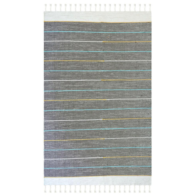 Χαλί New Plan Ribella Χειροποιητο 100 D.Grey...