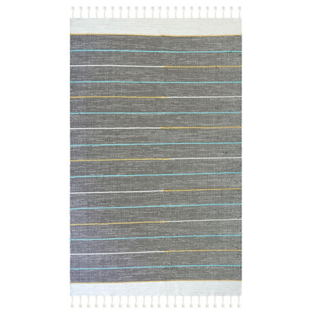 Χαλί New Plan Ribella Χειροποιητο 100 D.Grey 160x230