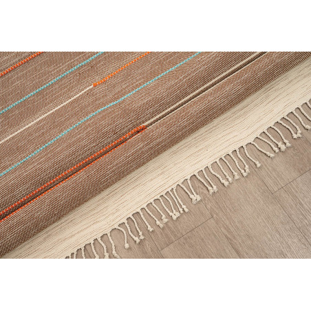 Χαλί New Plan Ribella Χειροποιητο 600 Brown 160x230