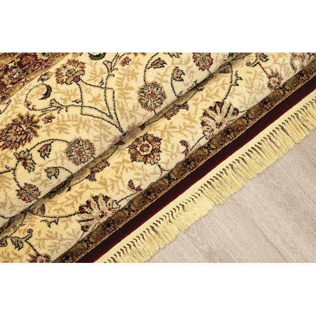 Χαλί New Plan Persia 1536 Burgundy Με Κροσσι...