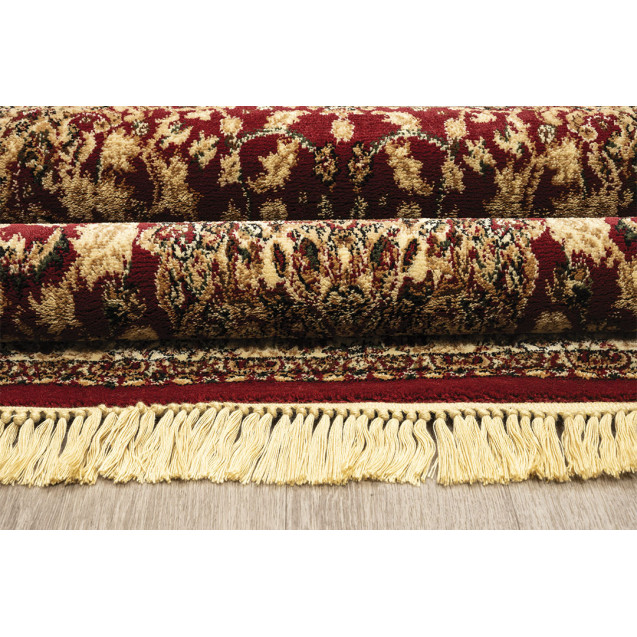 Χαλί New Plan Persia 5649 Burgundy Με Κροσσι...