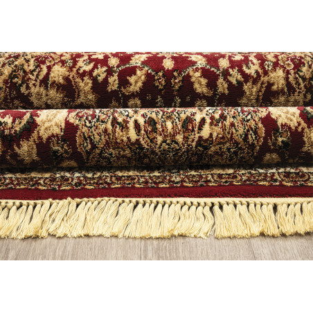 Χαλί New Plan Persia 5649 Burgundy Με Κροσσι 133x190