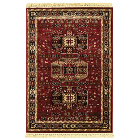 Χαλί New Plan Persia 6057 Burgundy Με Κροσσι 200x250