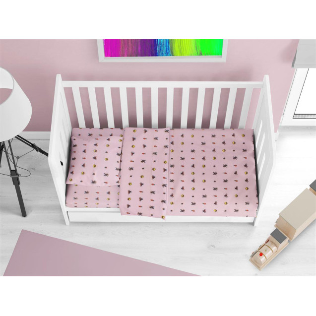 Σετ Σεντόνια Κούνιας 3 Τεμαχίων Dimcol Looney...