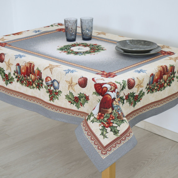 Τραπεζομάντηλο Dimeco 140Χ220 8930 Silver