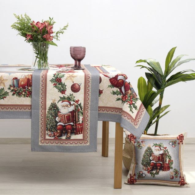 Τραπεζομάντηλο Dimeco 140Χ180 8930 Silver