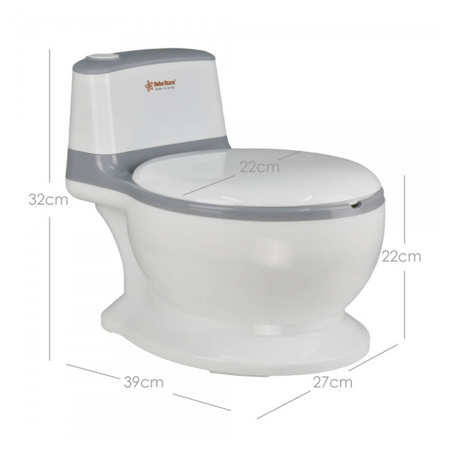 Γιογιό Bebe Stars Toilet Grey 53-186