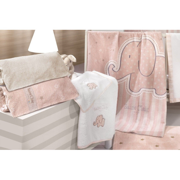 Σετ Πετσέτες 2 Τμχ Saint Clair Bebe Africa Pink
