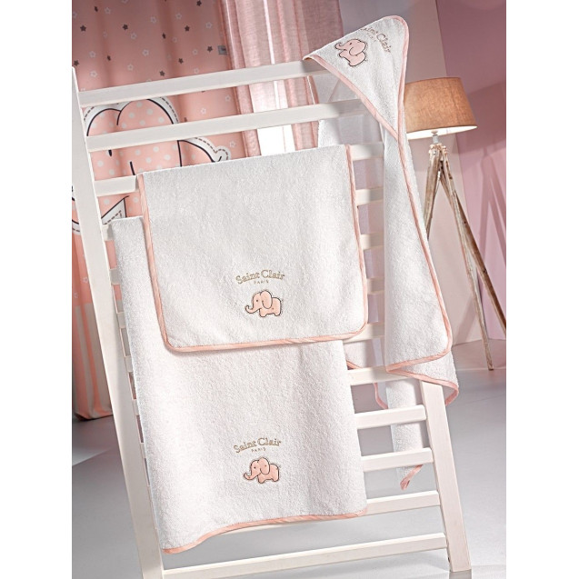Σετ Πετσέτες 2 Τμχ Saint Clair Bebe Africa Pink