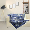 Κουβέρτα Fleece Καναπέ Das Home Print 370 Μπλε 130x160