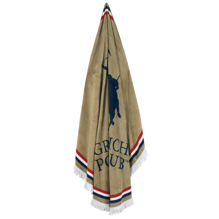 Στρογγυλή Πετσέτα Θαλάσσης Polo Club 2825 160 cm