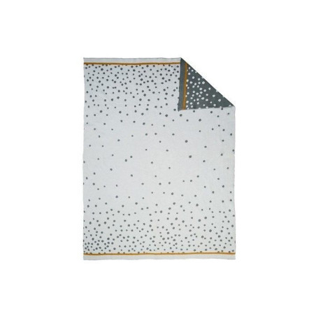 Κουβέρτα Πλεκτή Αγκαλιάς Done By Deer Happy Dots Grey BR72988 80x100