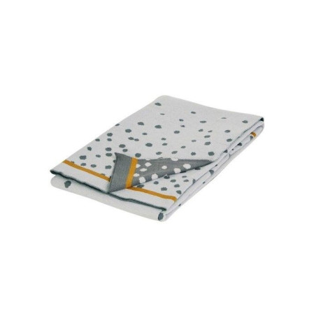 Κουβέρτα Πλεκτή Αγκαλιάς Done By Deer Happy Dots Grey BR72988 80x100