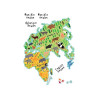 Αυτοκόλλητα Βινυλίου Για Τοίχο Ango World Map Extra Large 18301