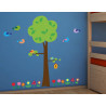 Αυτοκόλλητα Βινυλίου Για Τοίχο Ango Tree With Flowers Extra Large 18303