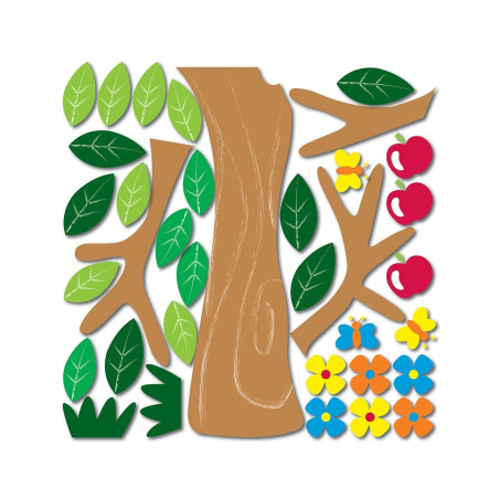 Αυτοκόλλητα Αφρώδη Ango Apple Tree Large 18001