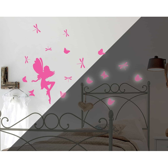 Αυτοκόλλητα Φωσφορίζοντα Τοίχου Medium Ango Fairy Glow 79226