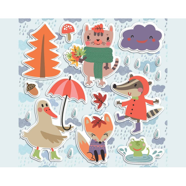 Αυτοκόλλητα Αφρώδη Για Τοίχο Ango Rainy Day...